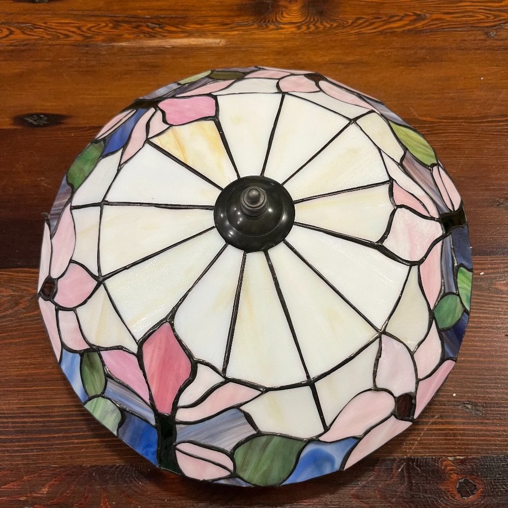Flush Mount Stained Glass Light